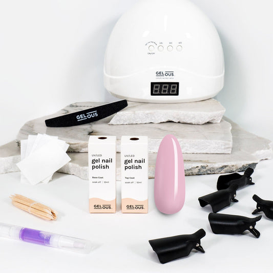 Gelous gel nail polish Pretty in Pink Starter Pack - photographed in New Zealand