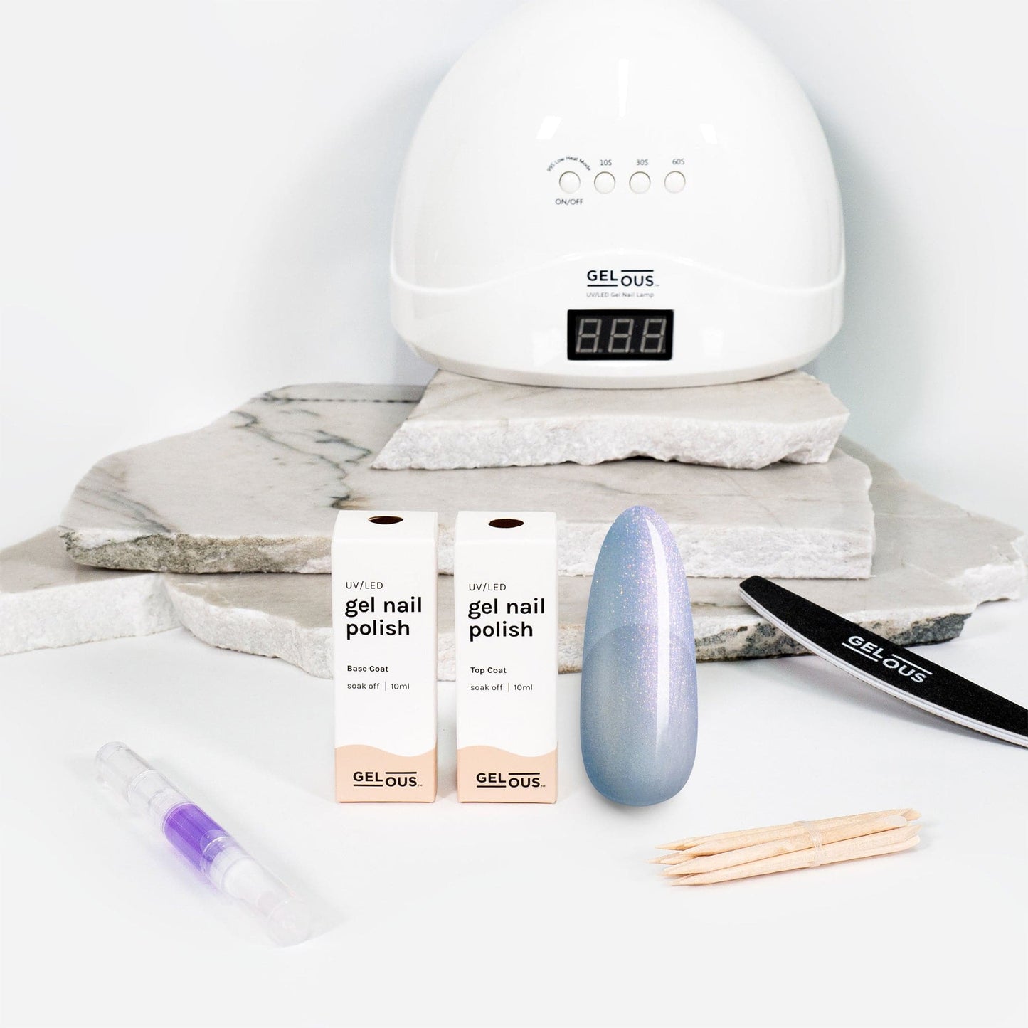 Gelous gel nail polish Pearlescent Ursula Essentials Pack - photographed in New Zealand