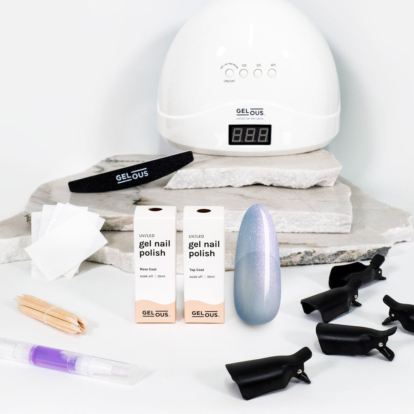 Gelous gel nail polish Pearlescent Ursula Starter Pack - photographed in New Zealand