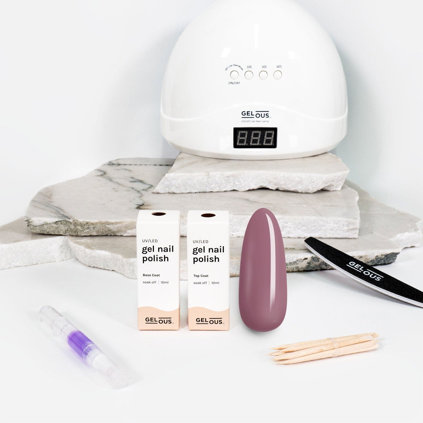 Gelous gel nail polish Sunset in Sedona Essentials Pack - photographed in New Zealand