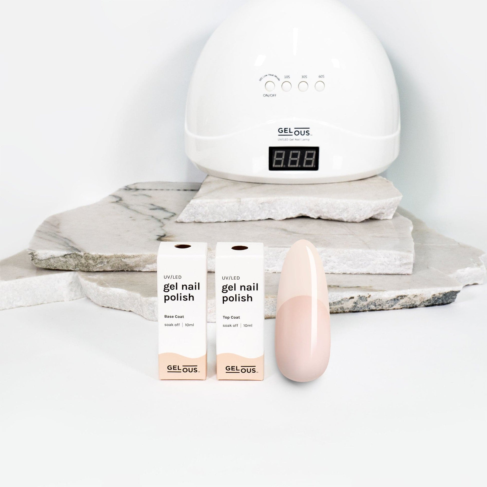 Gelous gel nail polish Spilt Milk Basic Pack - photographed in New Zealand