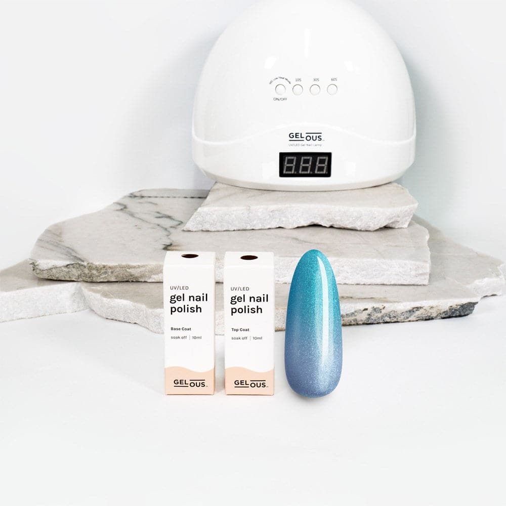 Gelous gel nail polish Thermal Island Time Basic Pack - photographed in New Zealand