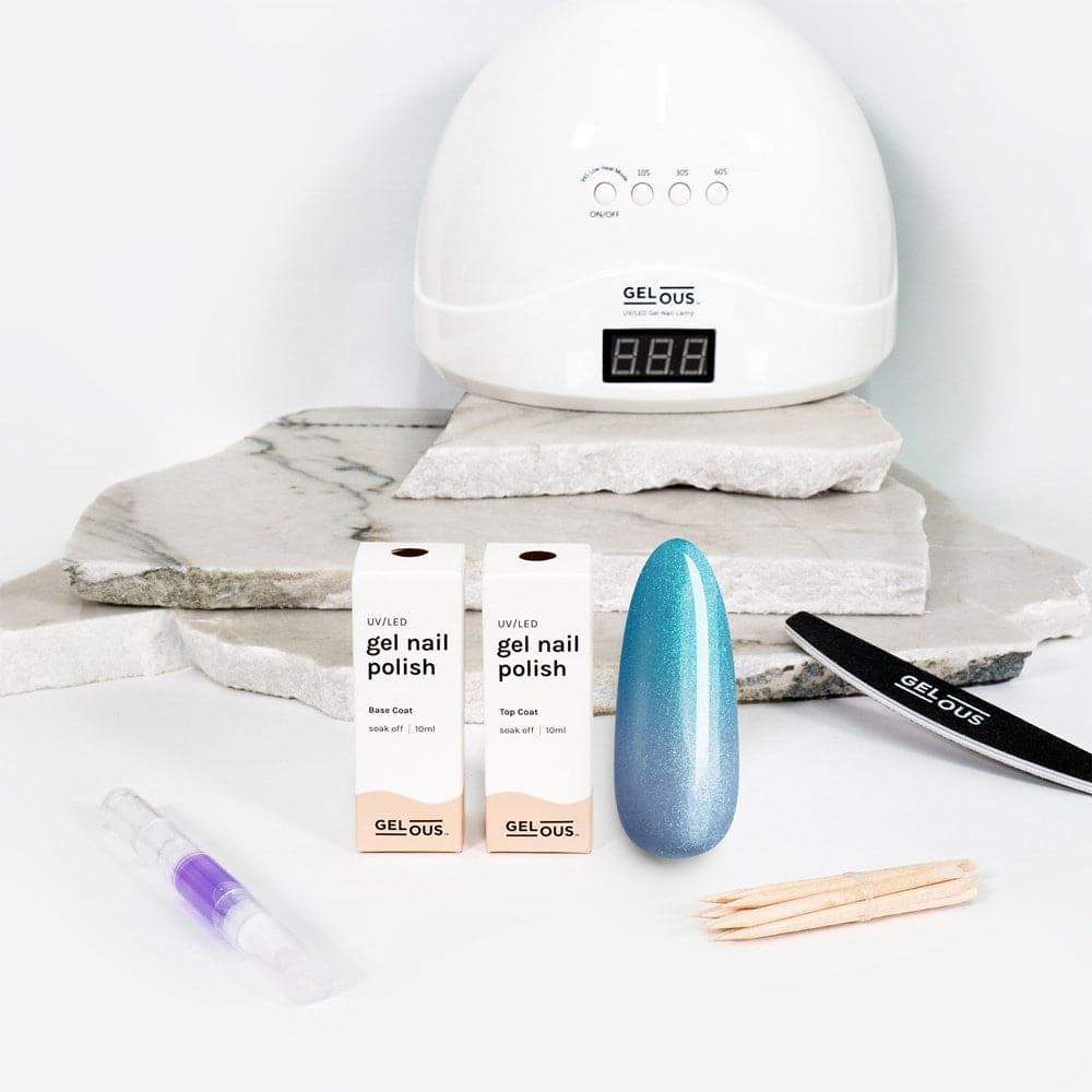 Gelous gel nail polish Thermal Island Time Essentials Pack - photographed in New Zealand