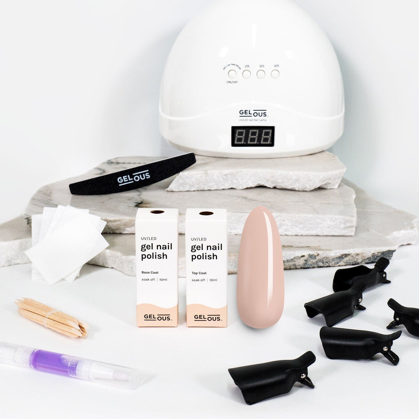 Gelous gel nail polish Vanilla Latte Starter Pack - photographed in New Zealand