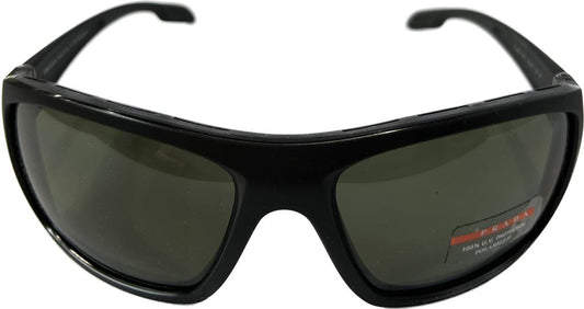 Prada PS06SS 1BO5X1 Black/Gray-Green Polarized