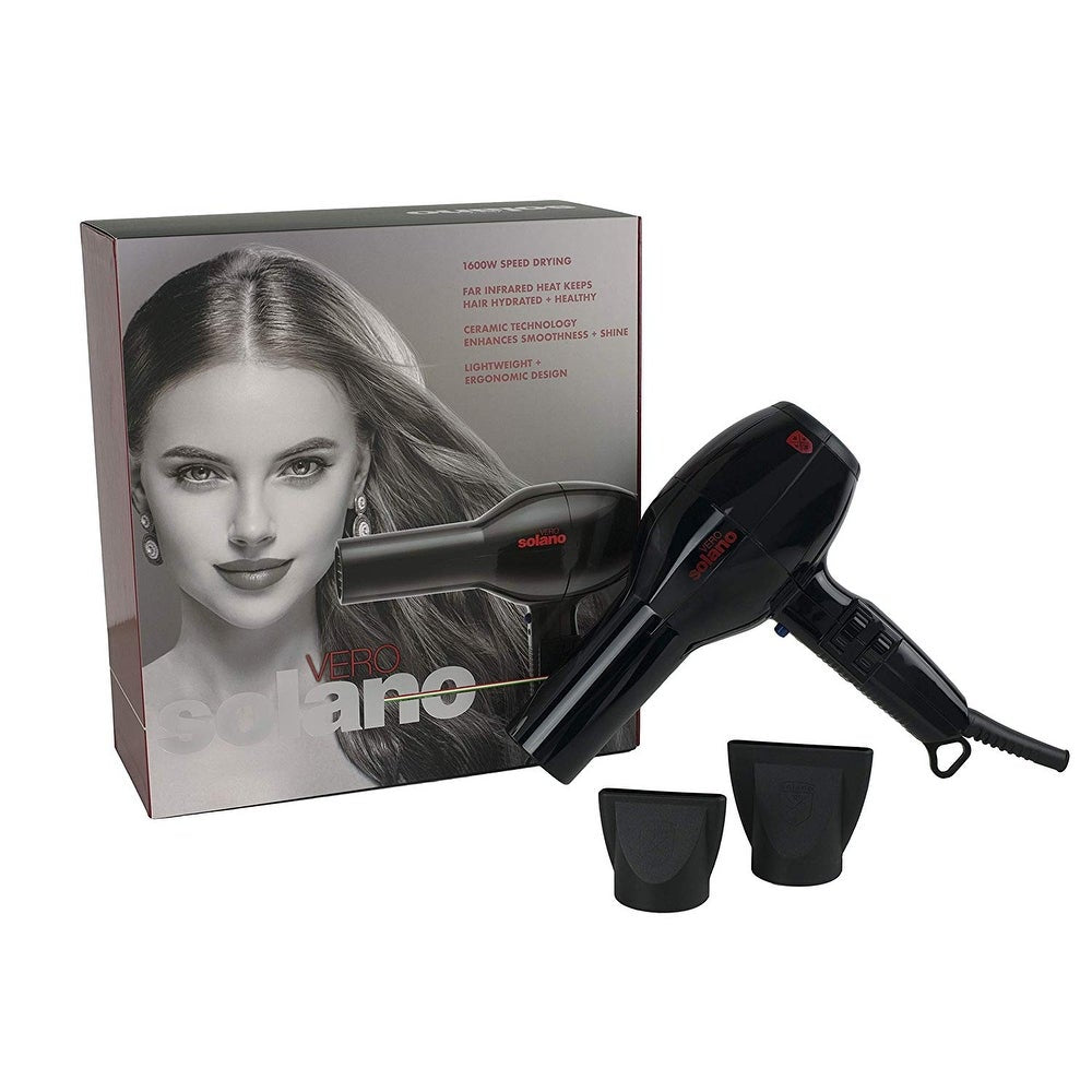 Solano Vero 1600W Hair Dryer Black