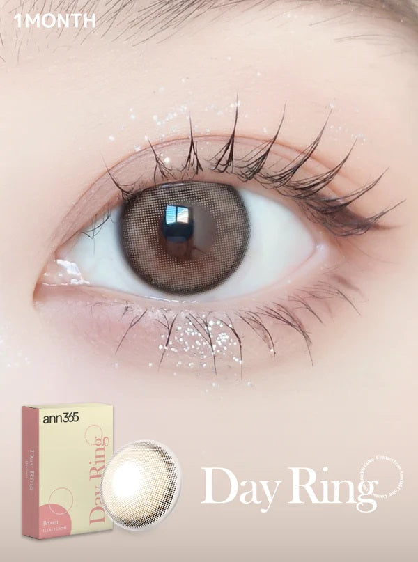 Ann365 Day Ring Brown Monthly Contact Lenses 2 Pack