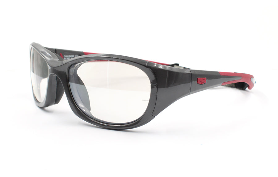 Rec Specs Challenger XL in Shiny Gunmetal/Red