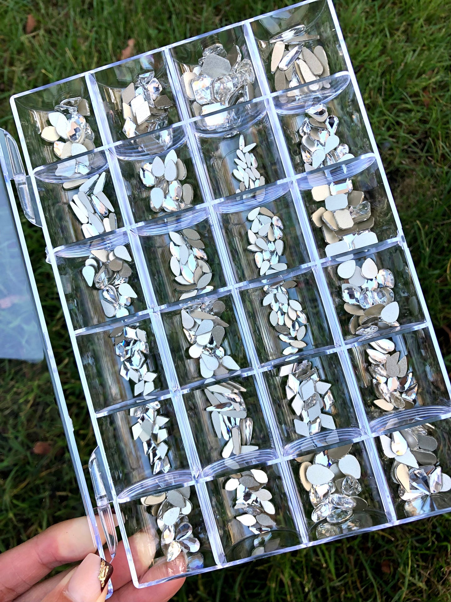 Rhinestone Fancy Shapes CLEAR Color Box 480pcs