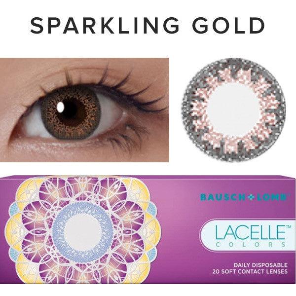 Bausch & Lomb Lacelle Colors Sparkling Gold (30pk)