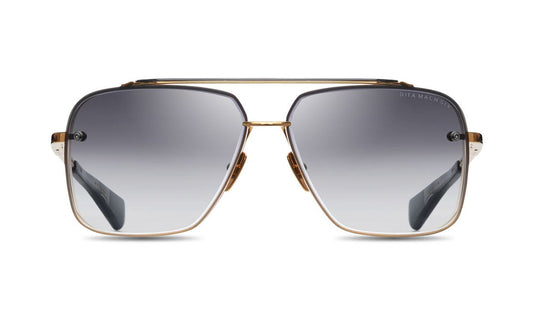 Sunglasses DITA Mach Six Aviator, Black, Dita, Gold, Large, Mens, Non-Polarized, Non-Prescription, Sunglasses, Titanium