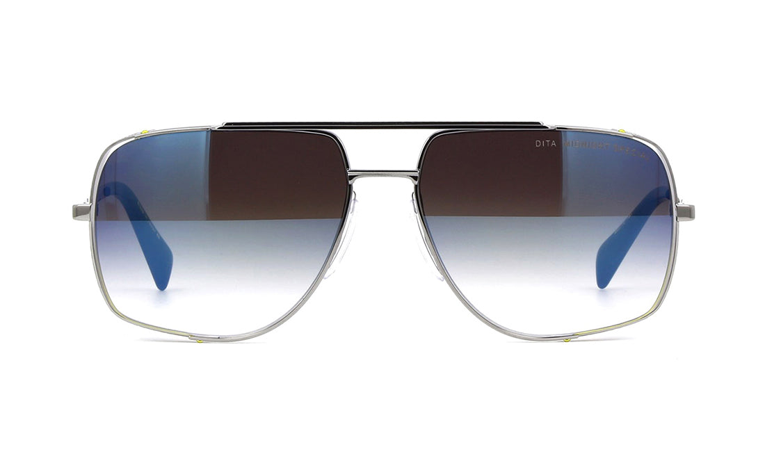 Sunglasses DITA Midnight Special Aviator, Dita, Gold, Large, Mens, Non-Polarized, Non-Prescription, Silver, Sunglasses, Titanium