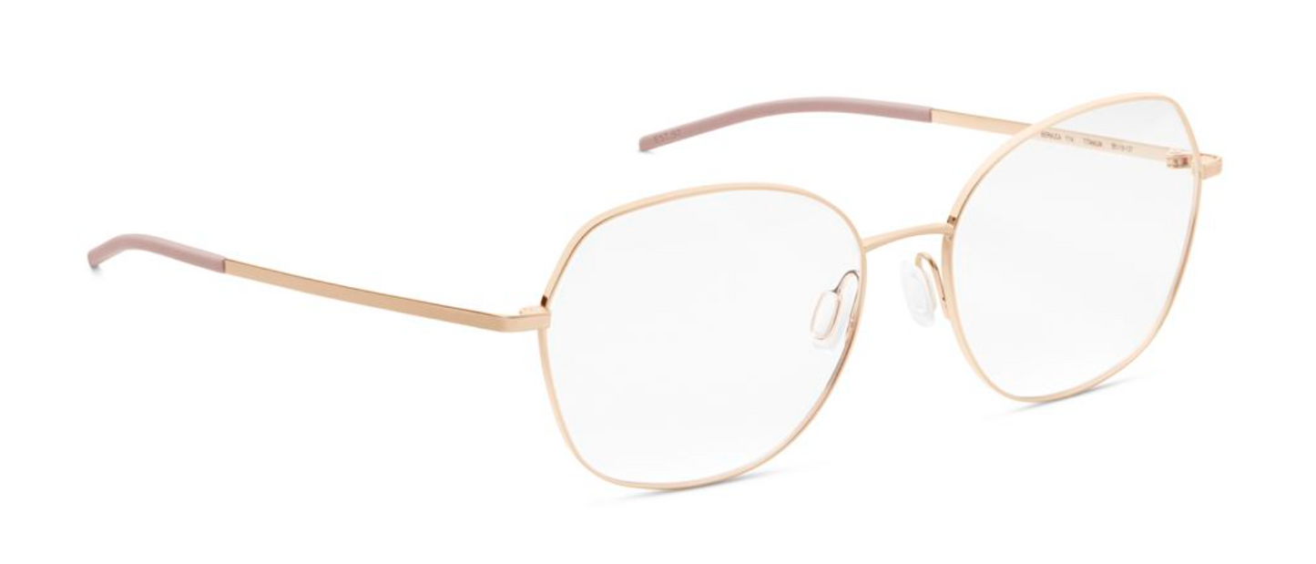orgreen bermuda prescription eyeglasses glasses eyewear titanium handmade japan metal lightweight comfortable female ladies women round 1114 shiny rose gold
