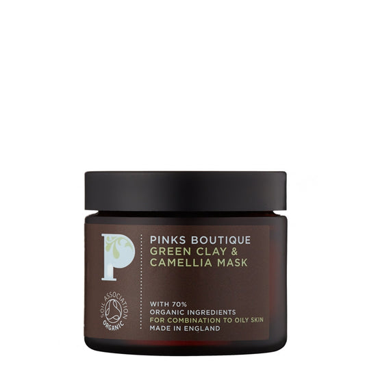 Pinks Boutique Green Clay & Camellia Mask (for Combination & Oily Skin) 70g