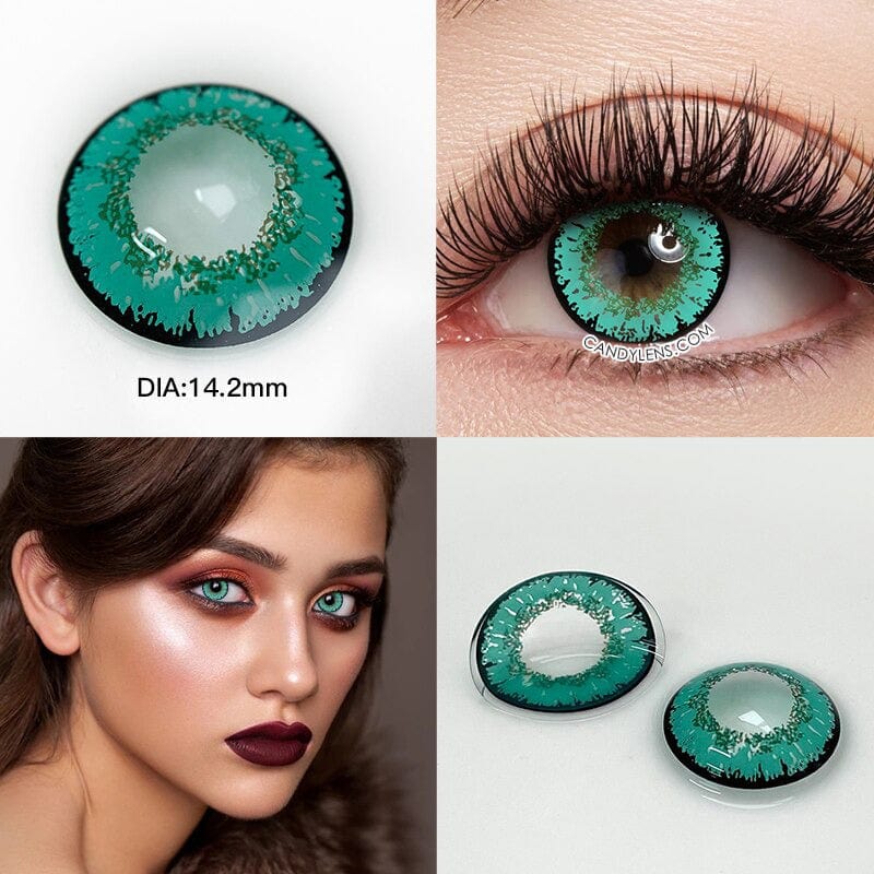 Queen Gem Green Cosplay Contacts