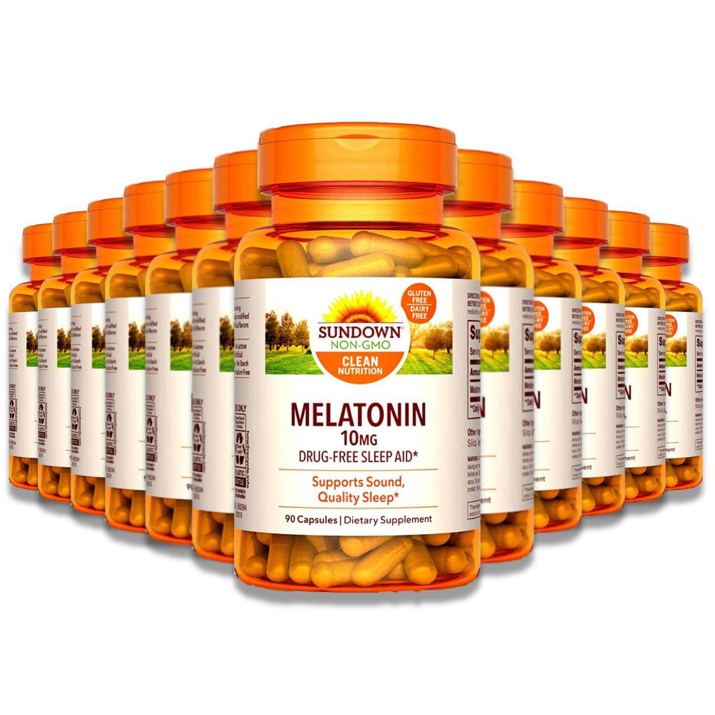 Sundown - Naturals Maximum Strength Melatonin Capsules - 10 Mg - 90 Ea - 12 Pack